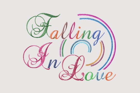 Falling in Love Rainbow Lettering Review