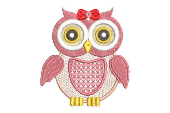 Pink Owl: A Festive Embroidery Design Review