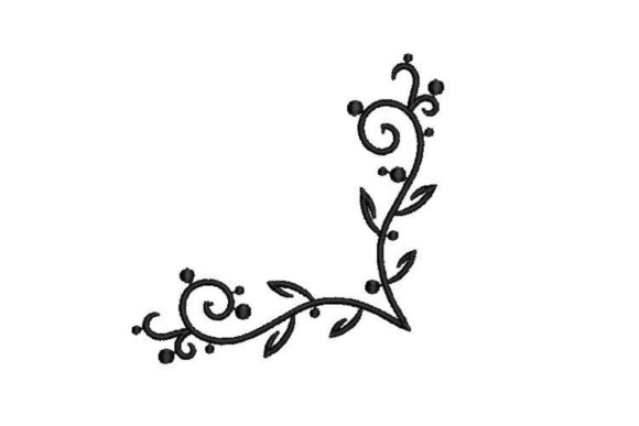 Review: Corner Flourish Embroidery Design
