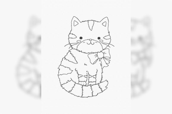 Reviewing Cartoon Cat Line Art for Holiday Sales